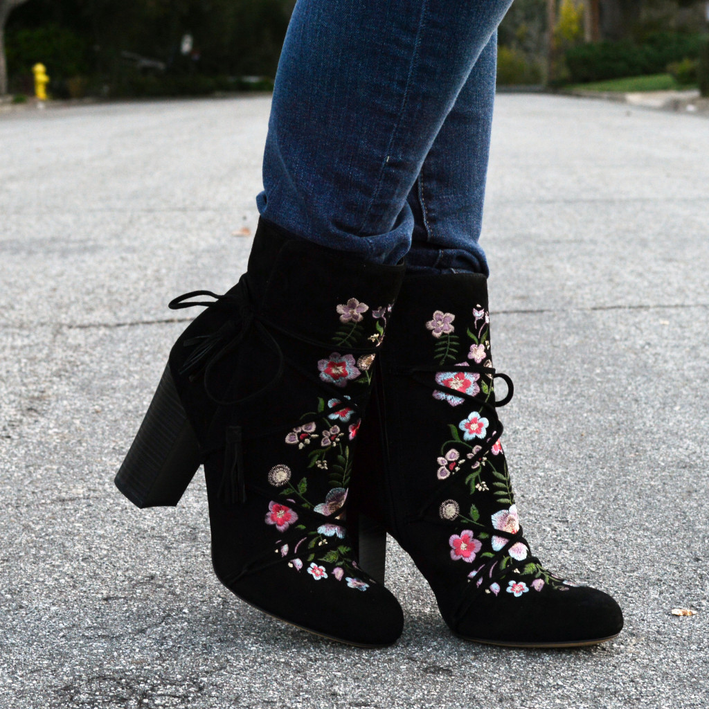 floral booties
