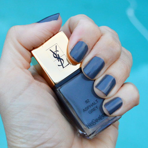 YSL Asphalt Grey nail polish spring 2017 review Bay Area Fashionista