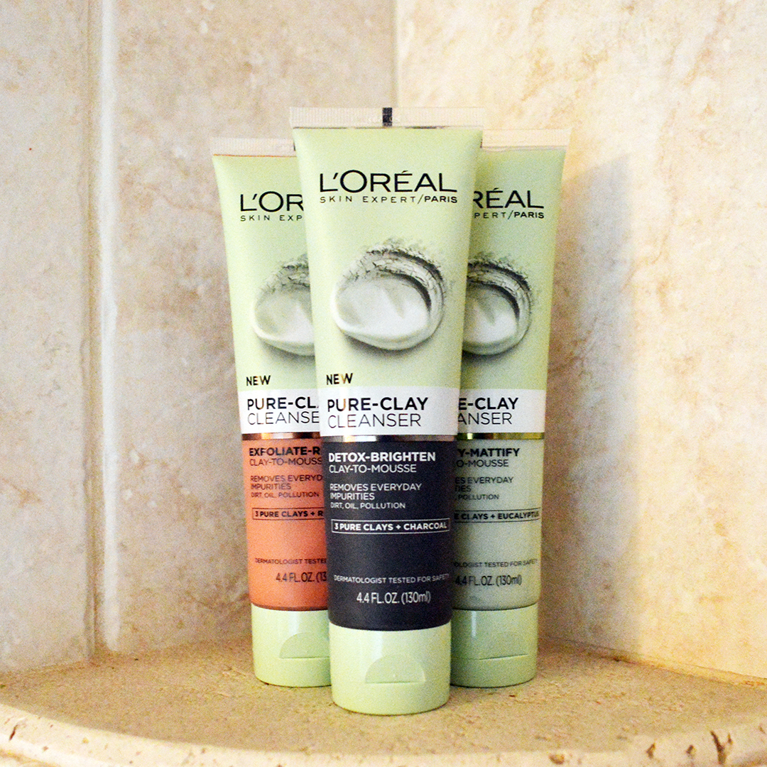 loreal pure clay cleansers review