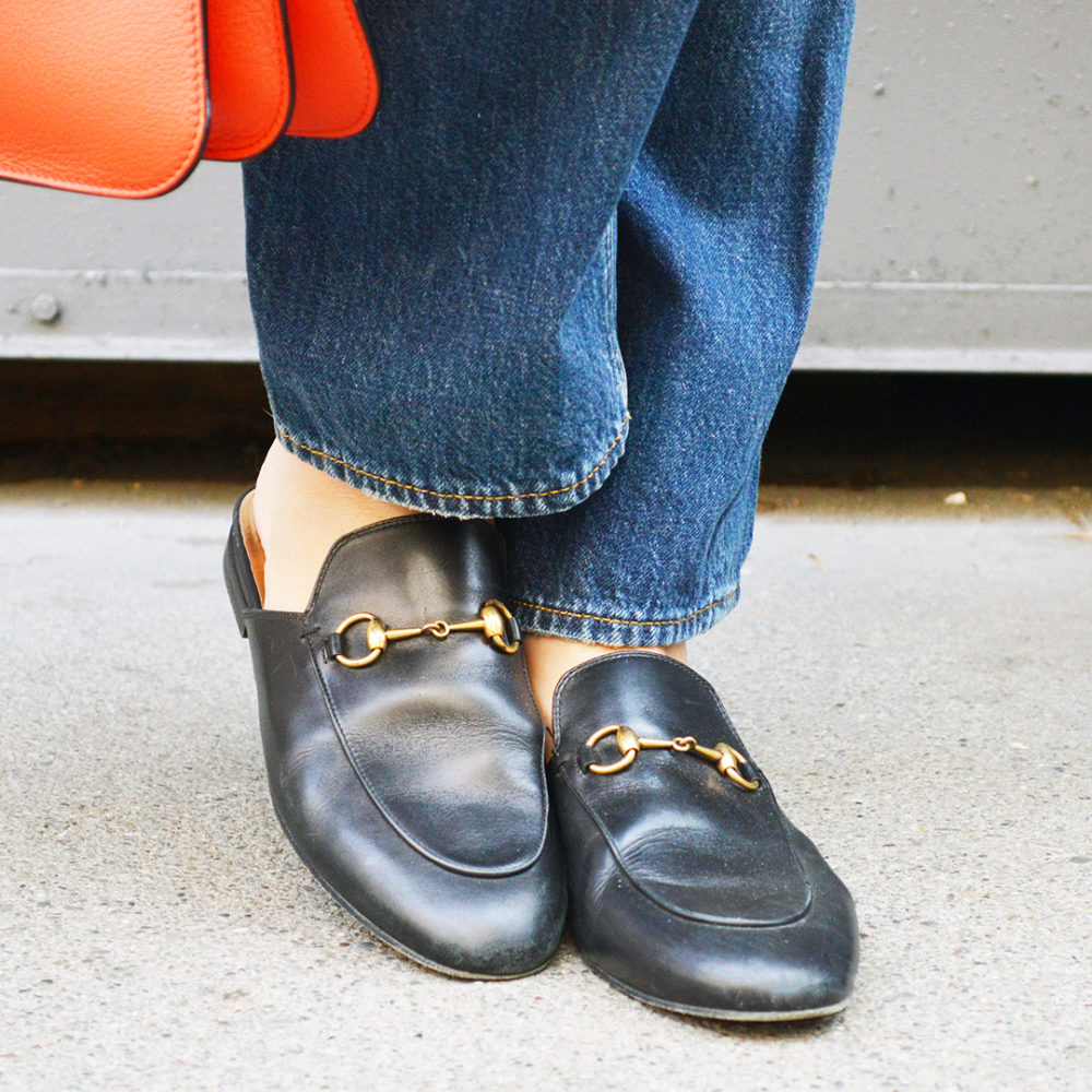 gucci princeton slides mules blogger street style san francisco