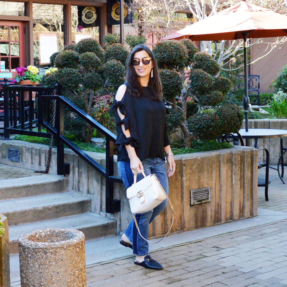 cold shoulder trend spring 2018 denim