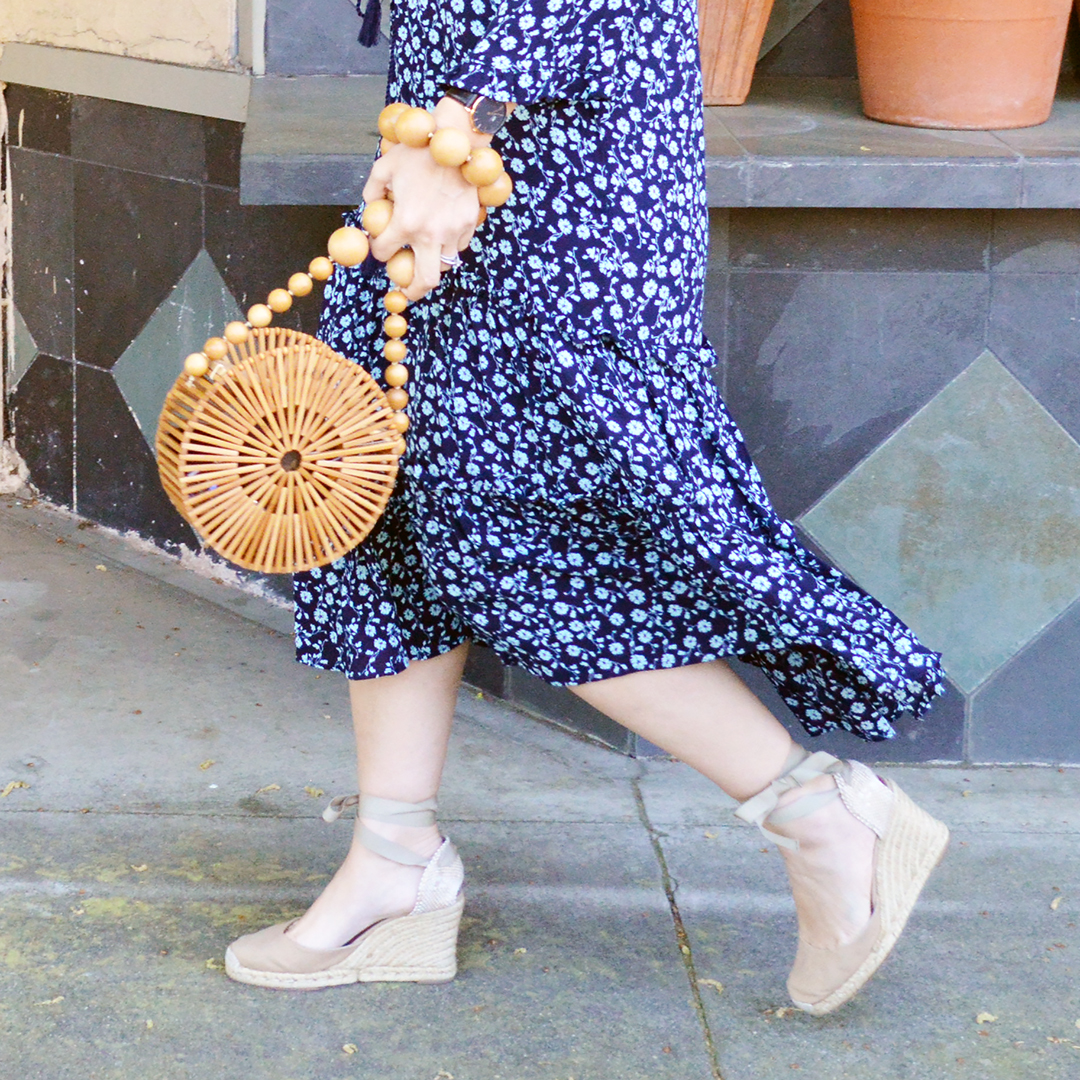 blue floral dress for spring