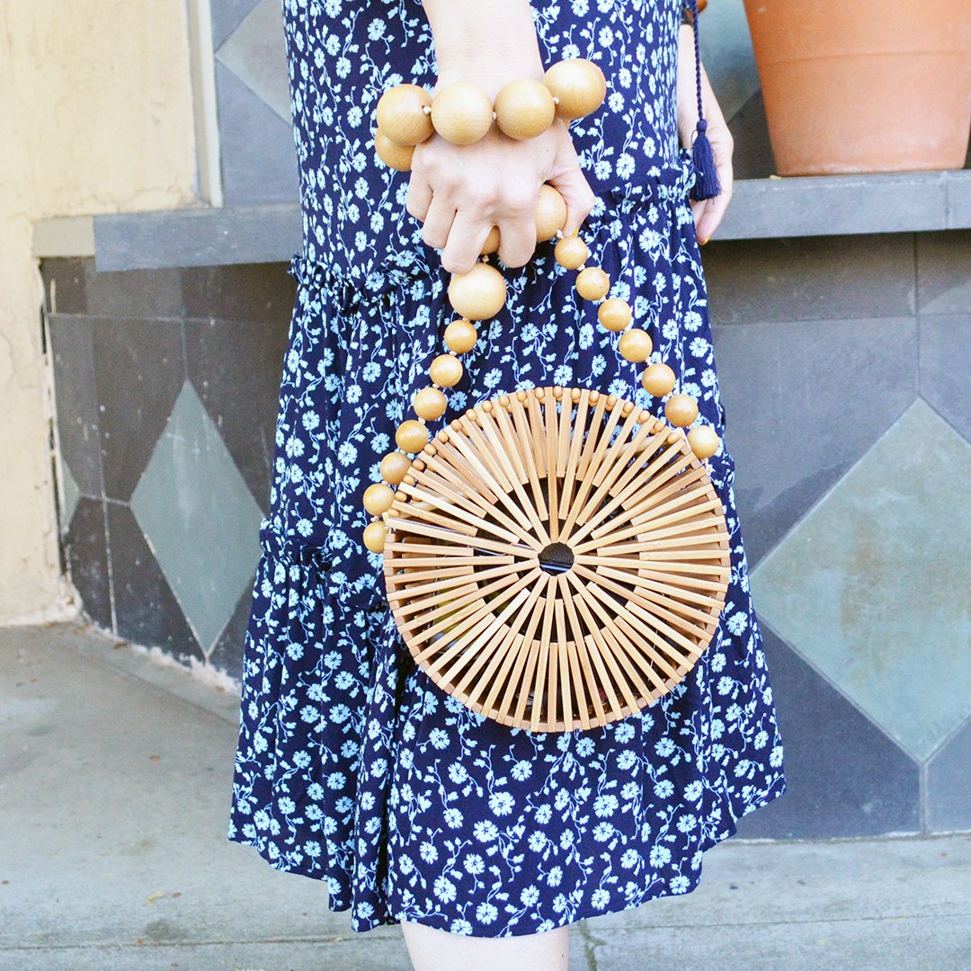 blue floral dress for spring