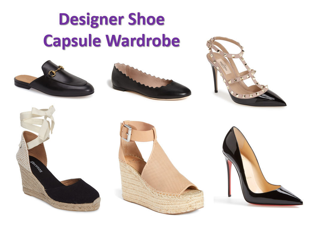 designer shoe capsule wardrobe