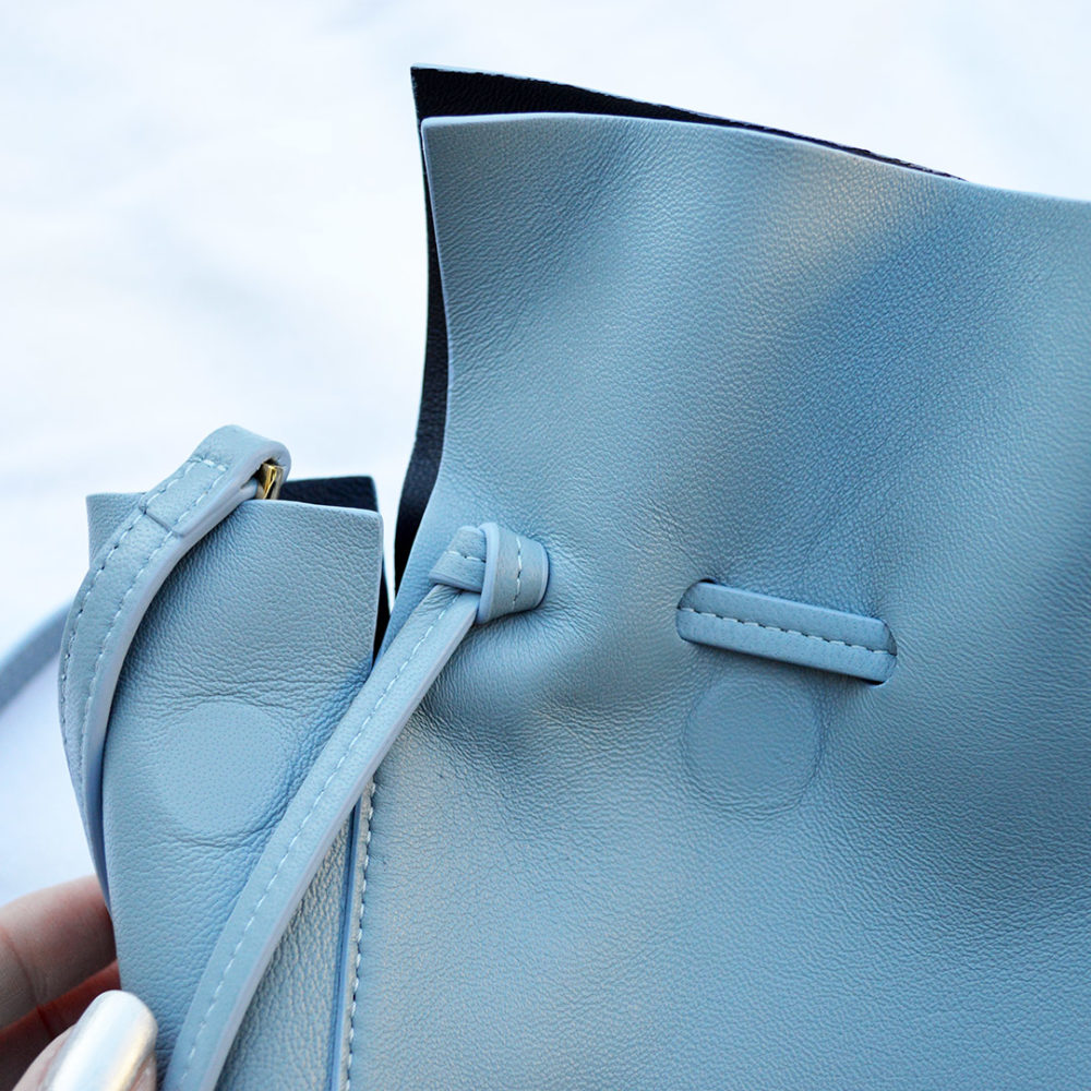 MANSUR GAVRIEL Lambskin Leather Mini Protea Bag Rosa Blush Sold