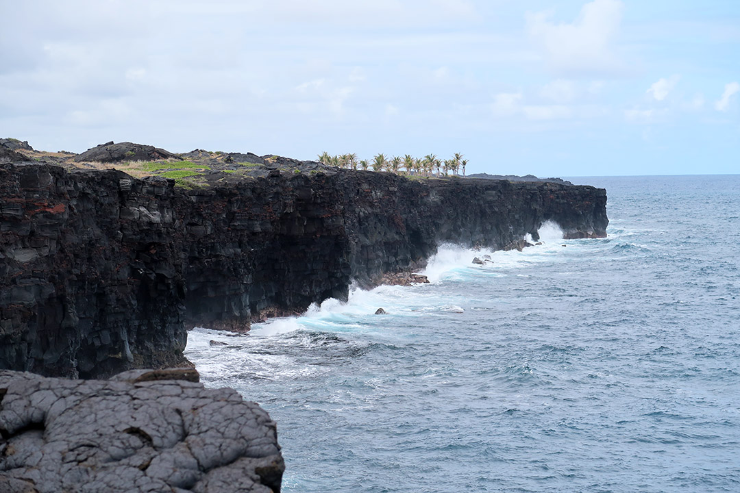 lava created seashore hawaii big island volcano