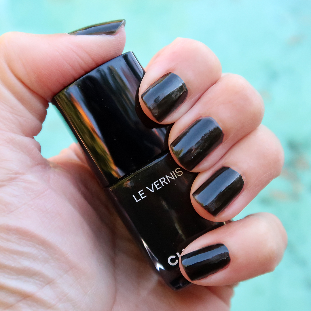Chanel Holiday Nail Color 💅 #nails #nailcolor #chanelnew #blacknails