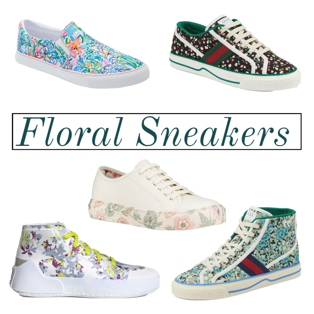 floral sneakers spring 2021