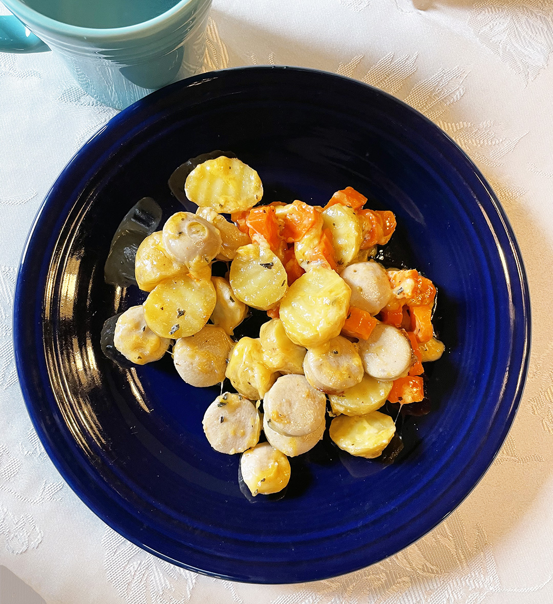 cheesy sausage casserole recipe with potatoes