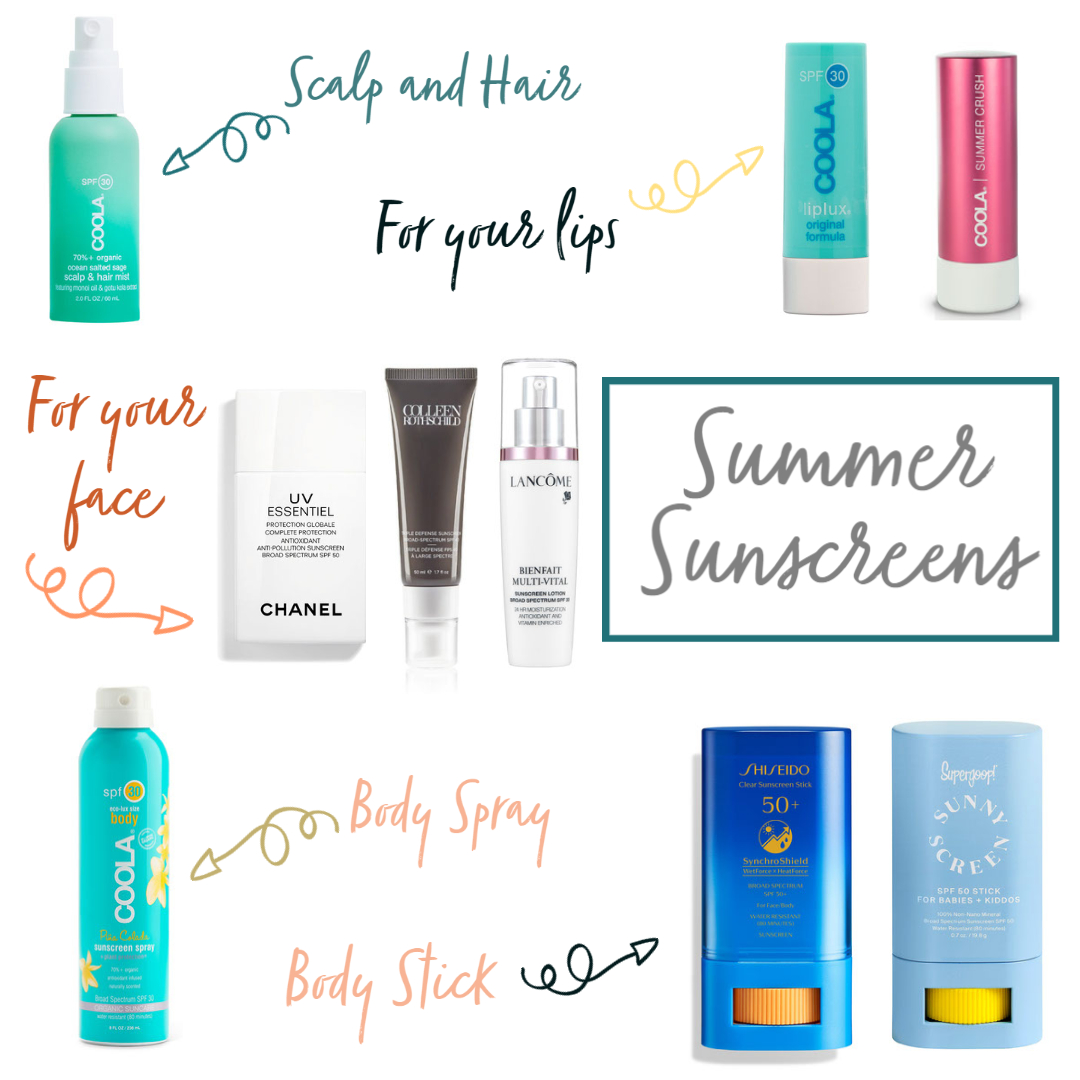 best summer sunscreen 2021 summer face body lips hair scalp