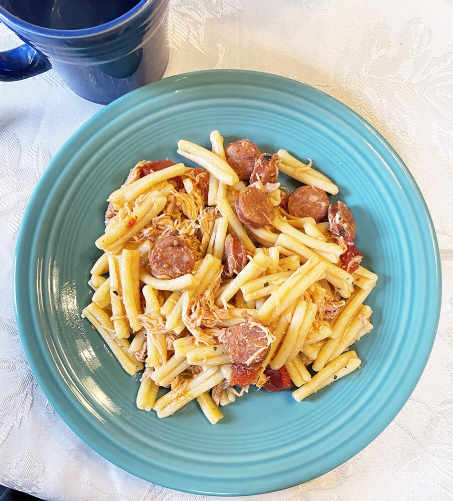 Andouille sausage pasta recipe Bay Area Fashionista