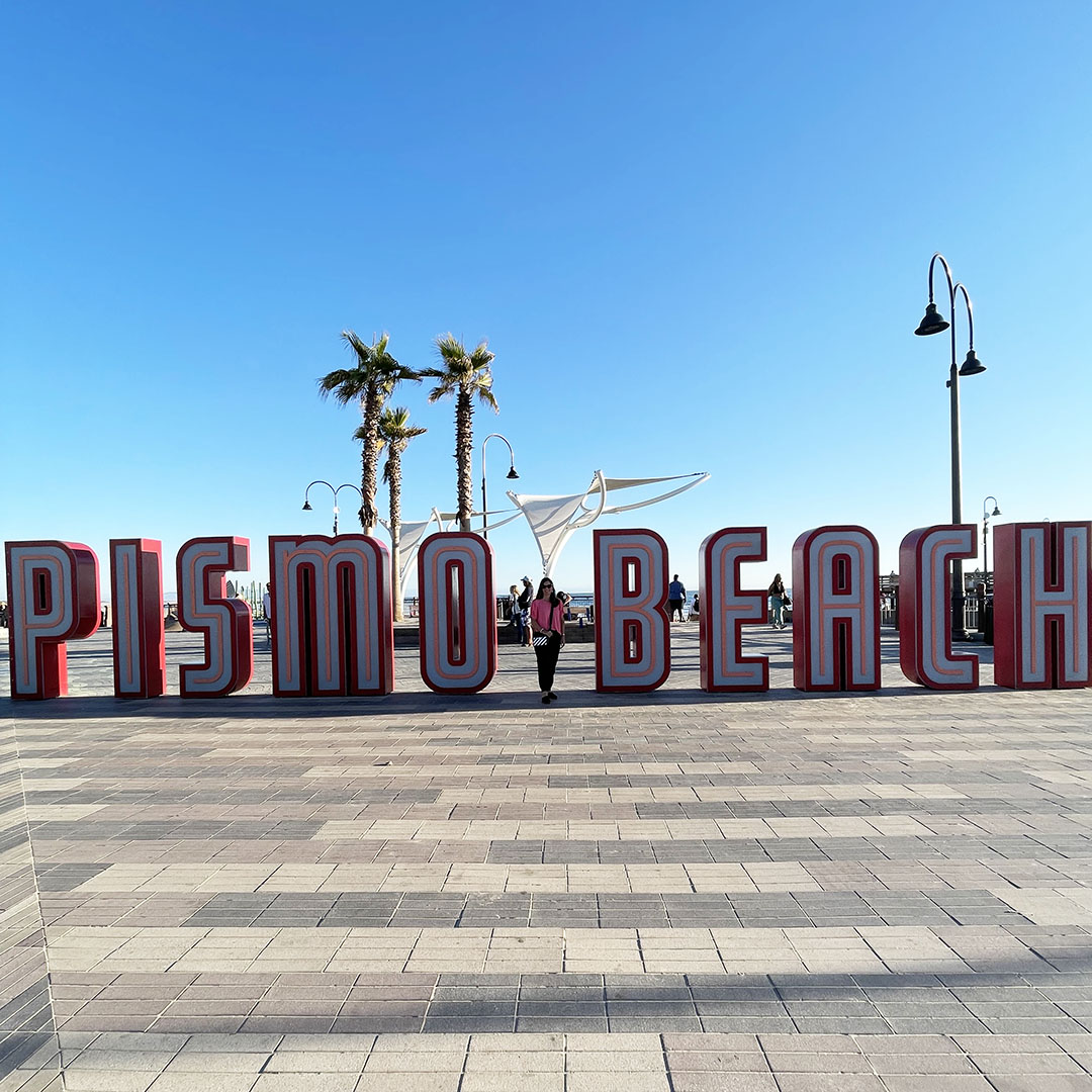 pismo beach sign pier