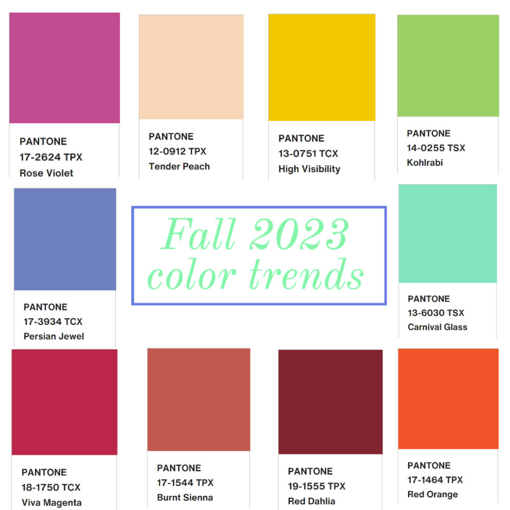 Trending Colors Fall 2024 Gwenny Shelbi