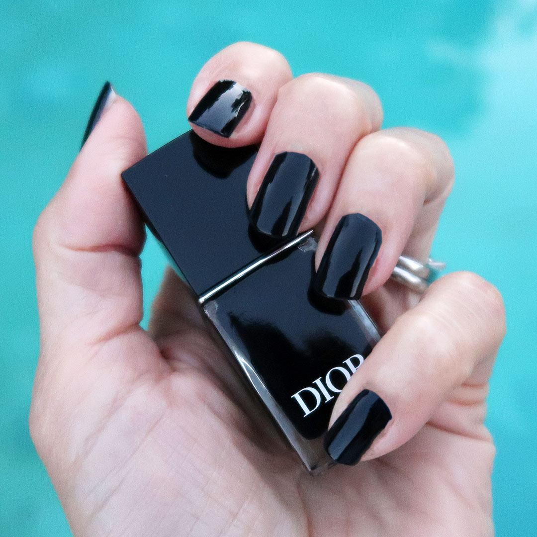 Dior pied de poule nail polish black