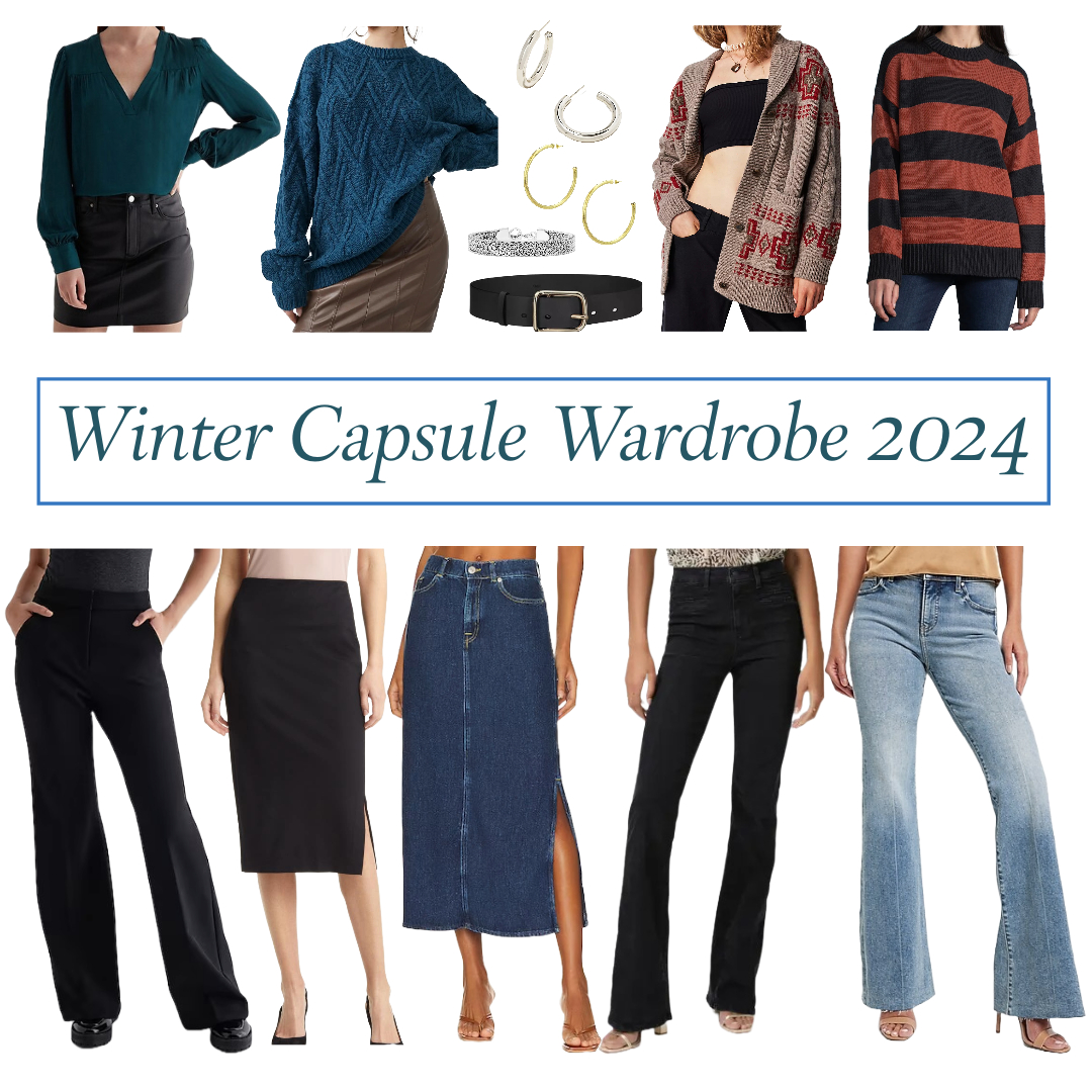 winter 2024 capsule wardrobe casual outfit ideas