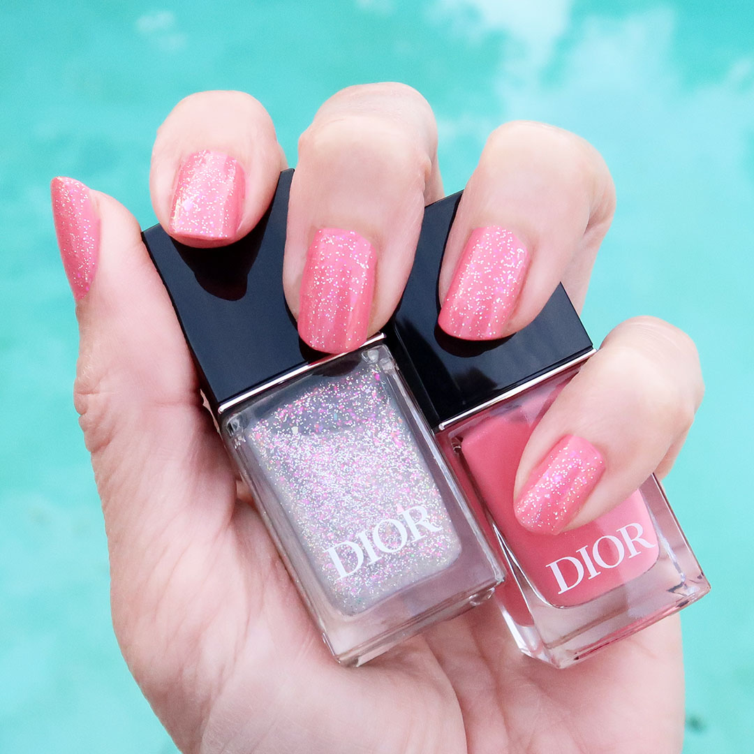 Dior Sequins top coat dior spring 2024 nail polish