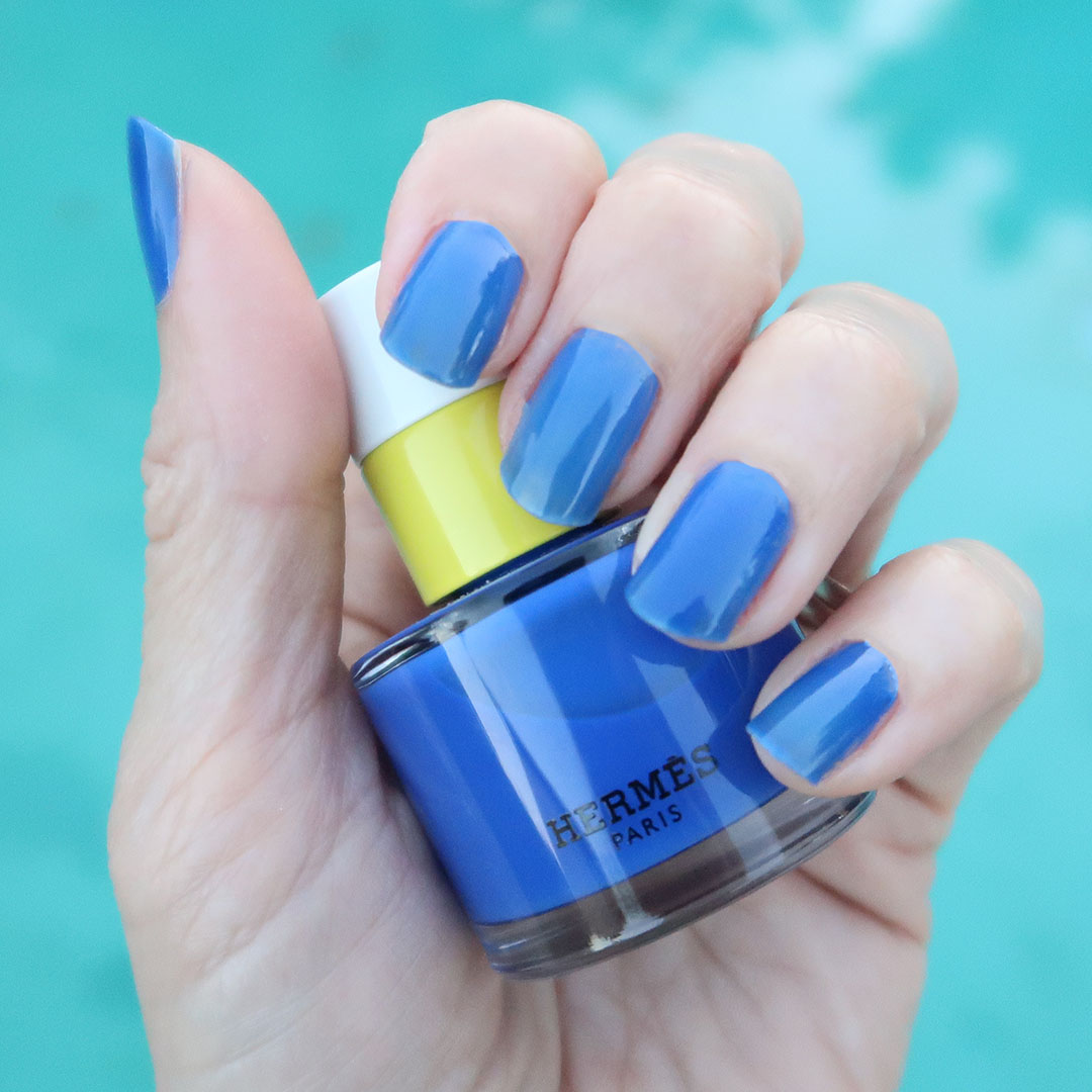 hermes bleu electrique nail polish