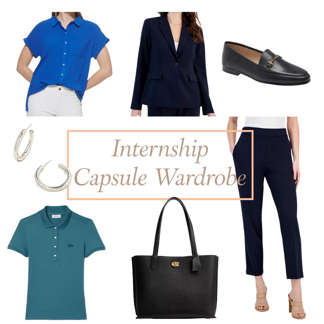 internship capsule wardrobe outfit ideas college