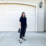 Sparkling corduroy pants daytime sparkle pants holiday outfit ideas