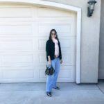 Pop of pink on a winter day winter outfit ideas casual