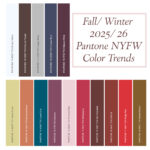 Fall 2025 color trends from Pantone at NYFW color trends fall 2025 nyfw pantone