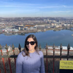 view from top of incline