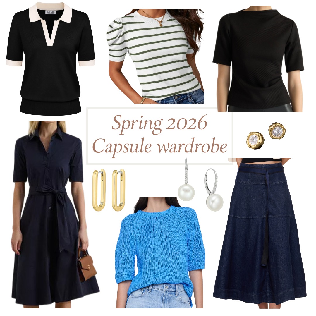 capsule wardrobe spring 2026 casual outfit ideas