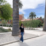 spring outfit jeans and knit top