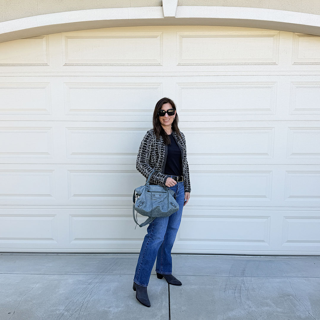fall outfit ideas tweed