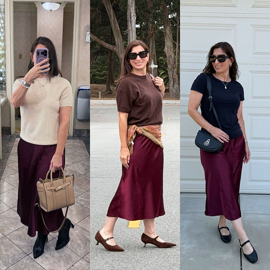 satin skirt for fall how to style a satin skirt affordable satin skirts