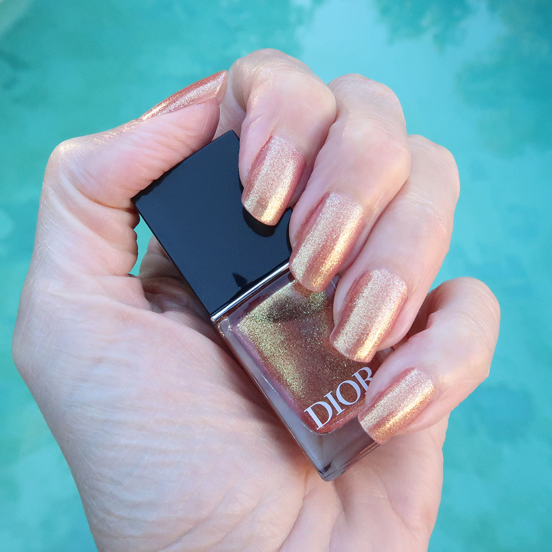 dior frosted gold nail polish holidays 2026